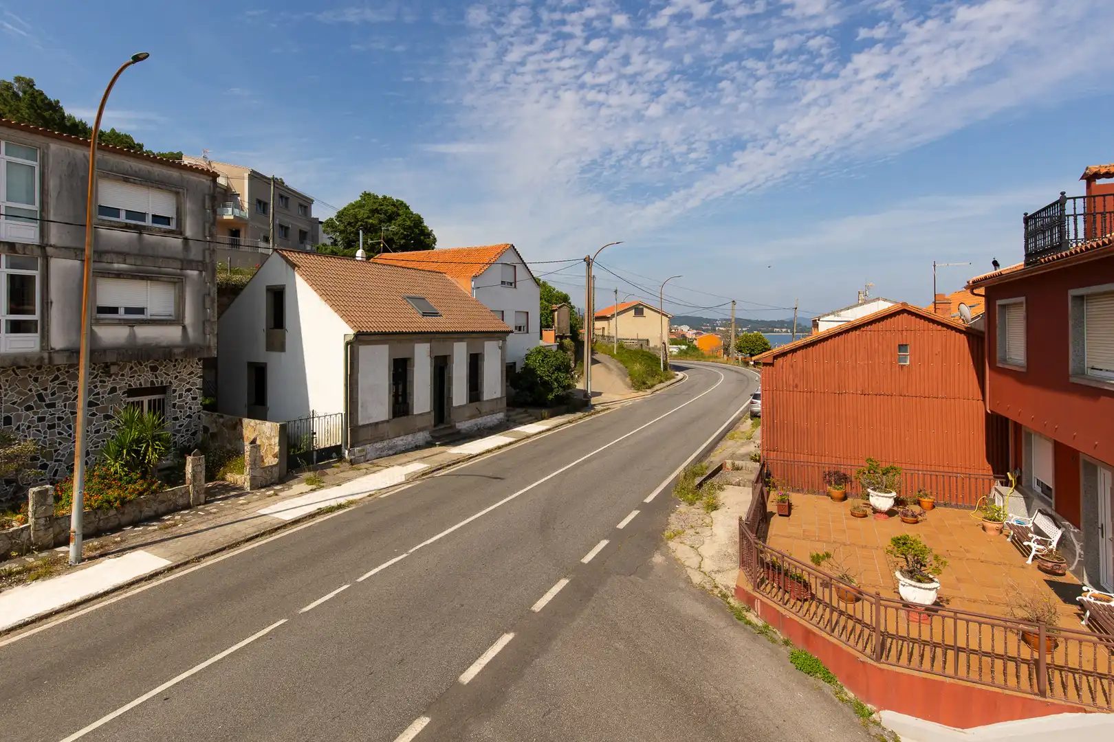 Vista exterior de Casa o xalet en venda en A Pobra do Caramiñal amb Calefacció, Jardí privat i Parquet