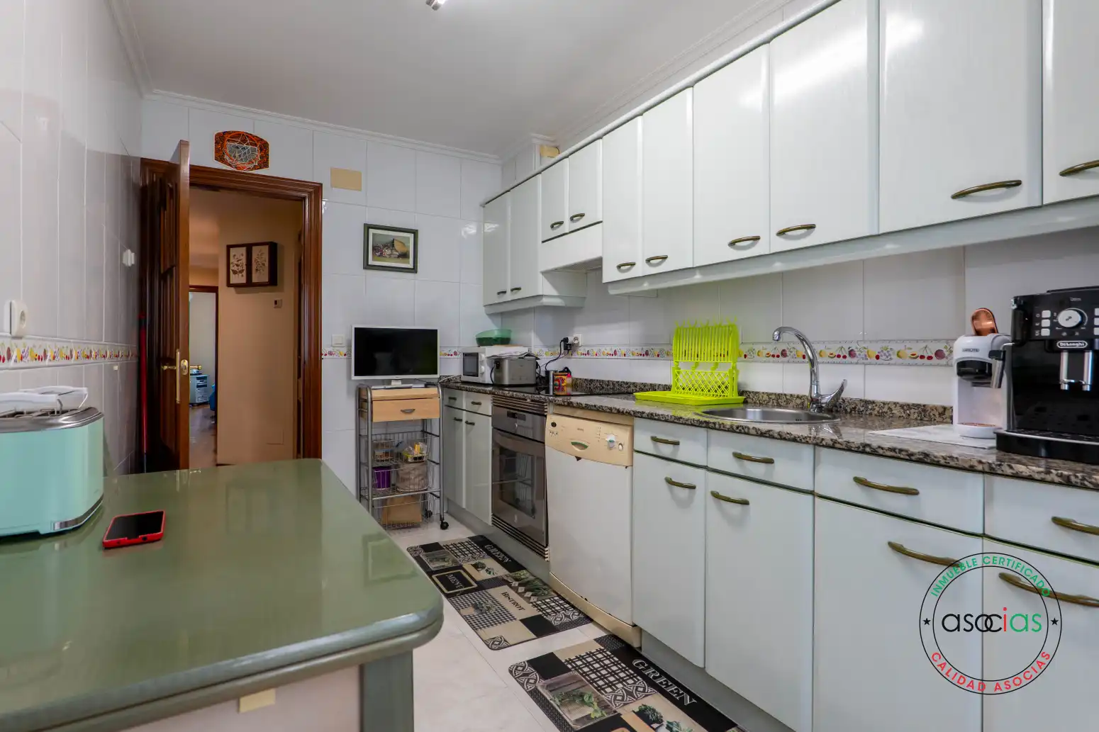 Kitchen of Flat for sale in Gijón   with Heating and Parquet flooring