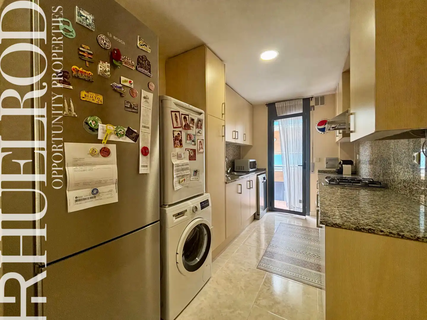 Küche von Wohnung zum Verkauf in Badalona mit Klimaanlage, Heizung und Parkett