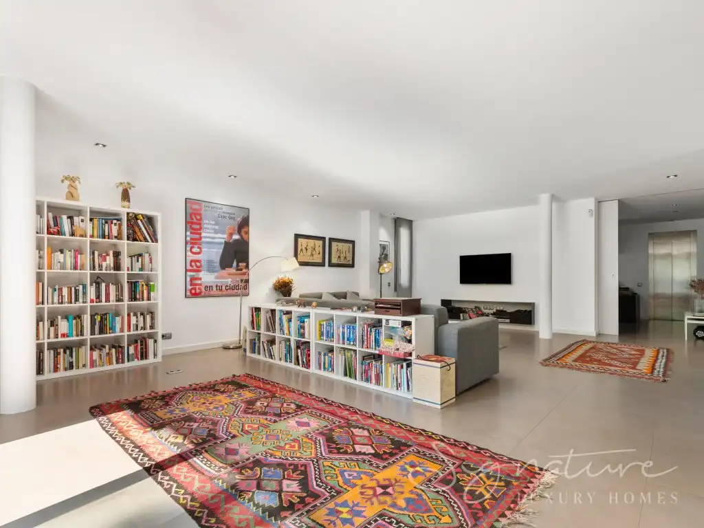 Sala de estar de Casa o chalet en venta en Sant Cugat del Vallès con Aire acondicionado, Jardín privado y Terraza