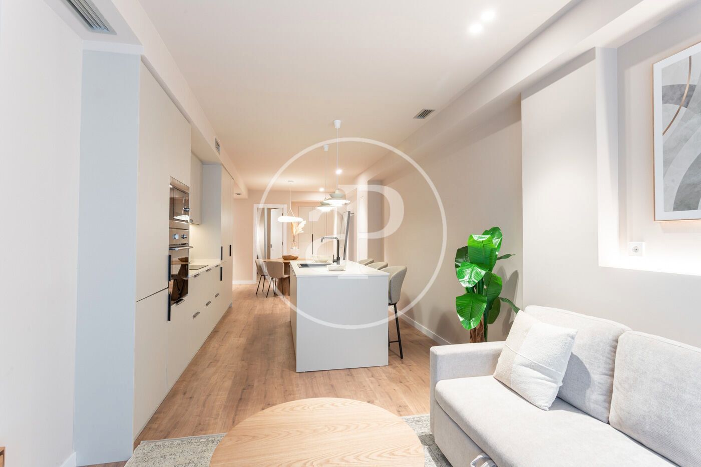 Vista exterior de Pis de lloguer en  Barcelona Capital amb Aire condicionat, Calefacció i Moblat