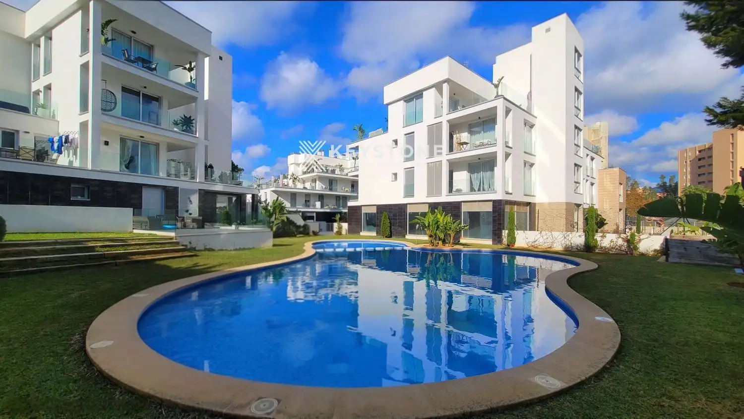 Exterior view of Flat for sale in Calvià  with Air Conditioner, Terrace and Swimming Pool