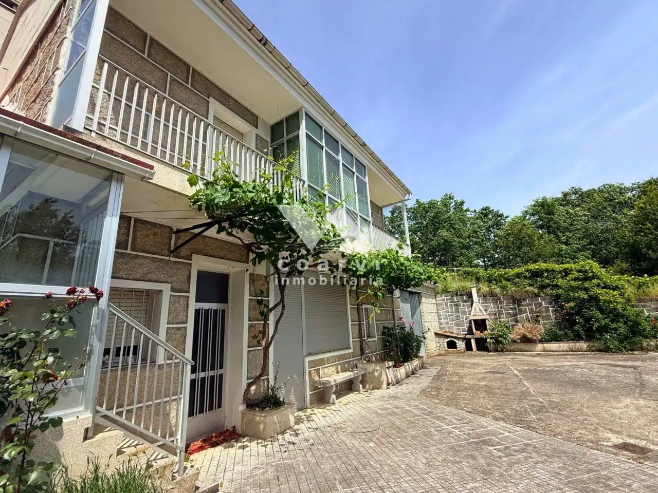Exterior view of Houses for sale in Vilar de Barrio  with Private garden, Terrace and Furnished