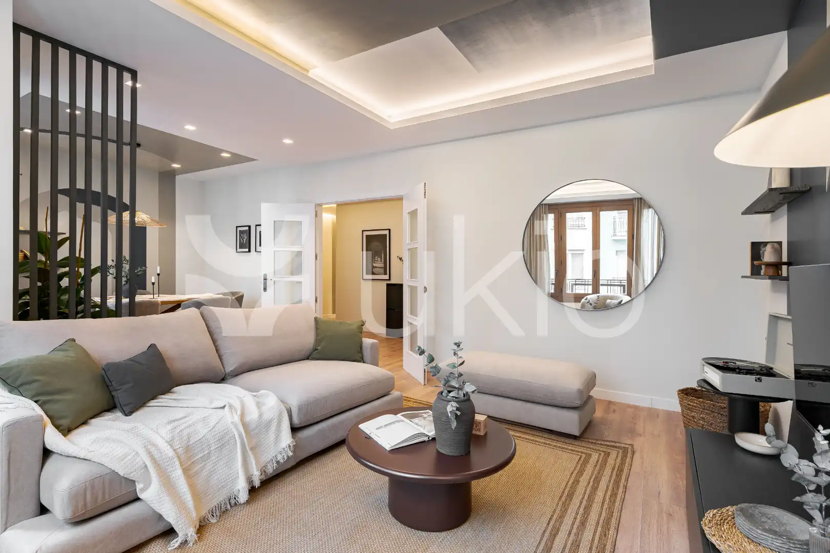 Wohnzimmer von Wohnungen zur Miete in Madrid mit Klimaanlage, Heizung und Terrasse