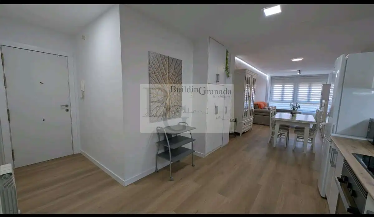 Living room of Flat for rent in Granada  with Heating, Furnished and Balcony