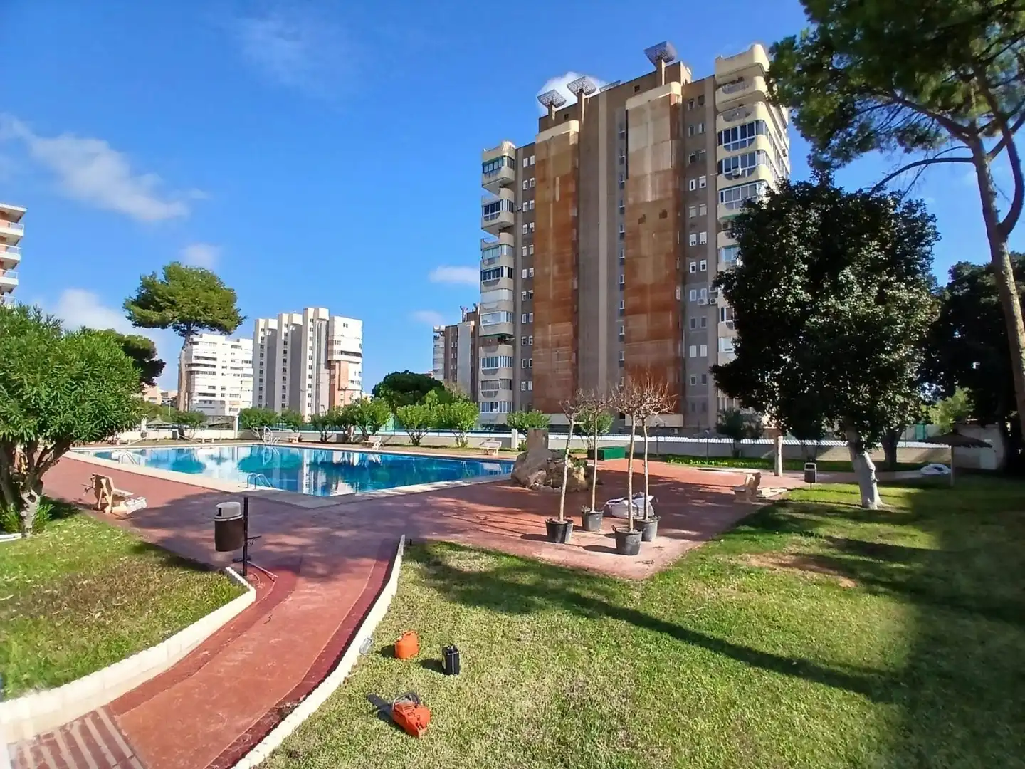 Piscina de Piso en venta en Alicante / Alacant con Jardín privado, Terraza y Trastero