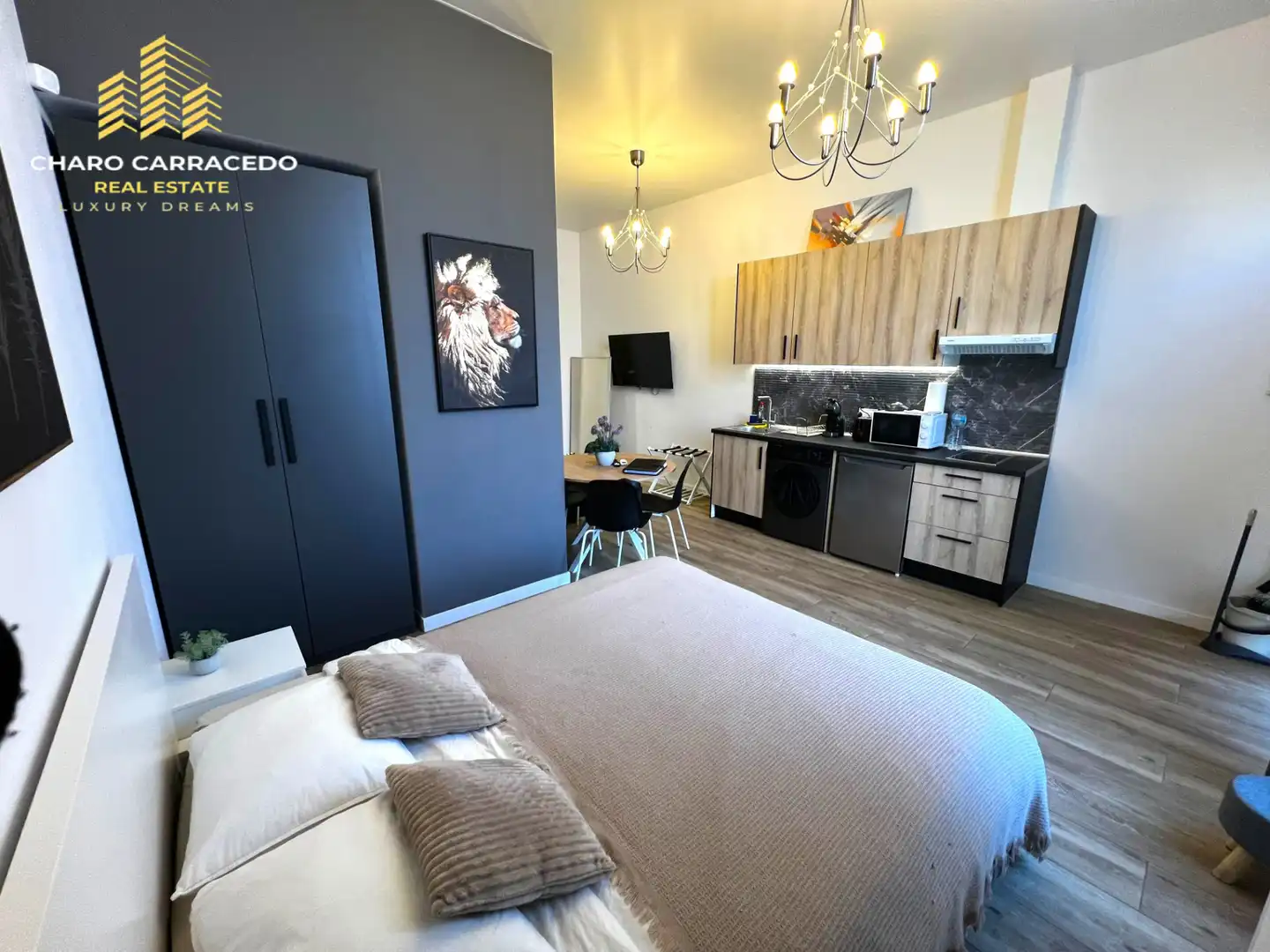 Habitación de Apartamento en venta en Valencia con Aire acondicionado, Amueblado y Lavadora