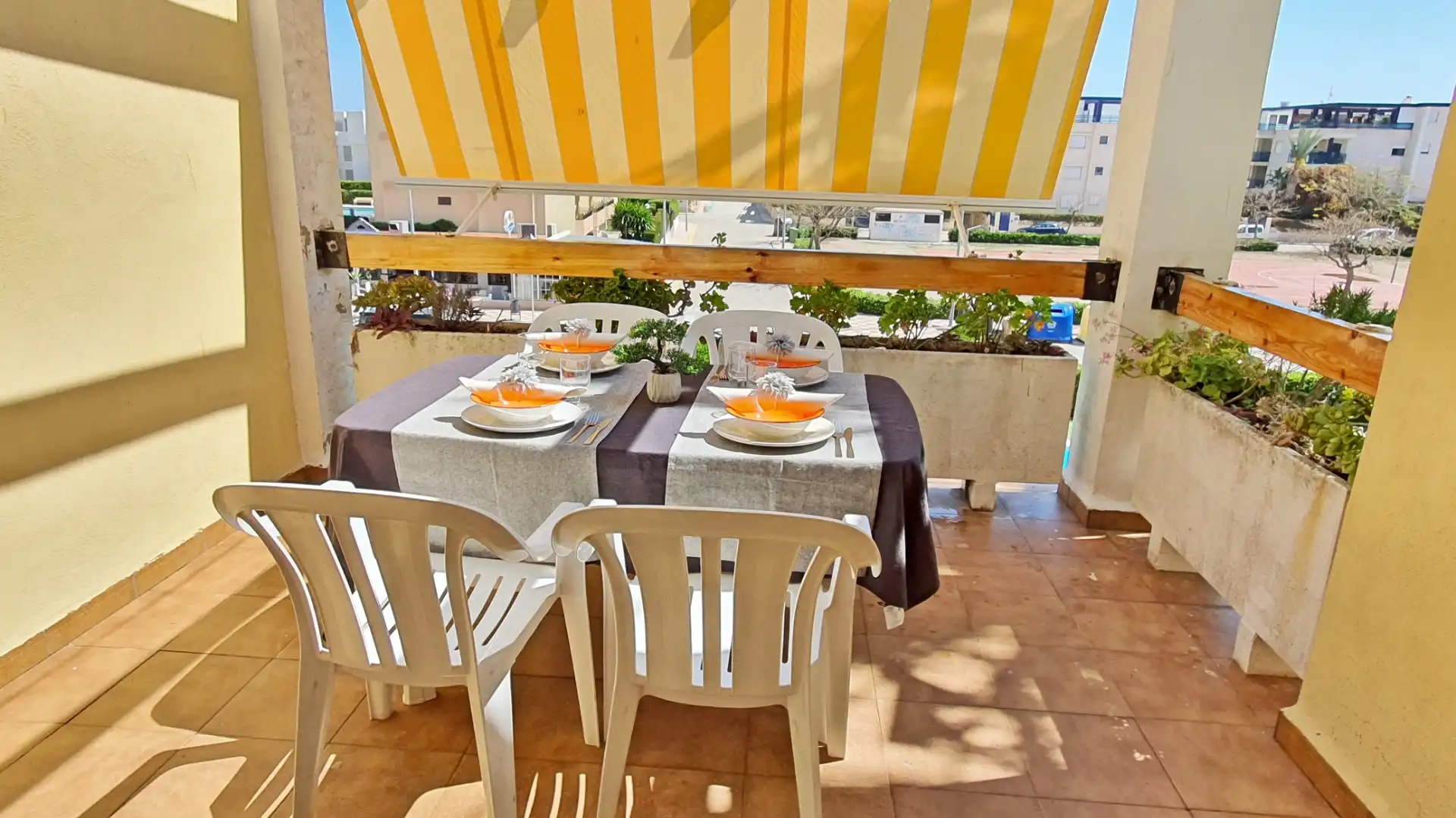 Terraza de Apartamento de alquiler en Xeraco con Terraza, Amueblado y Horno