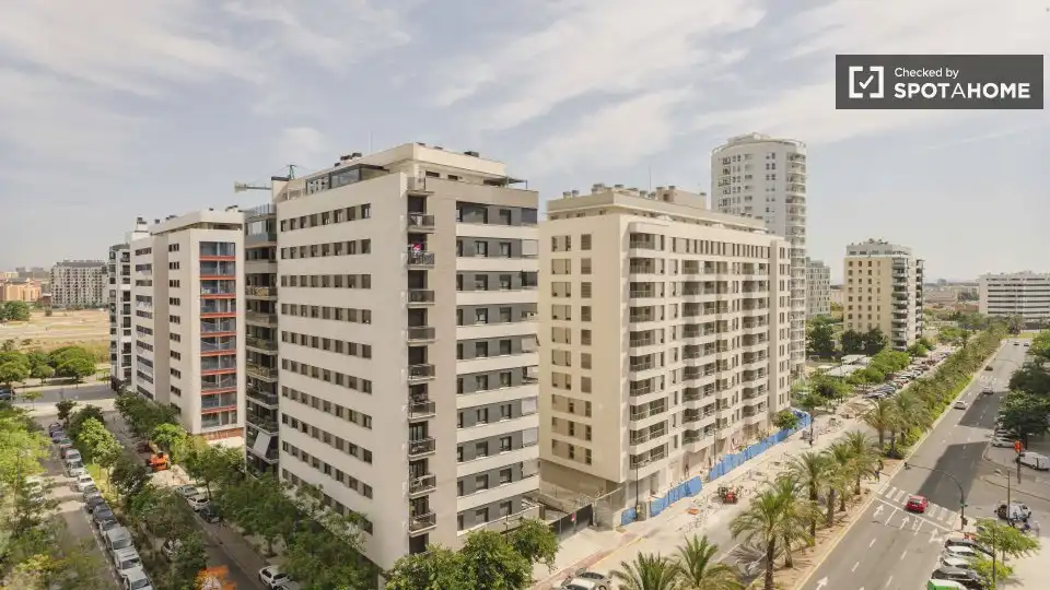 Vista exterior de Piso de alquiler en Valencia con Aire acondicionado, Calefacción y Amueblado