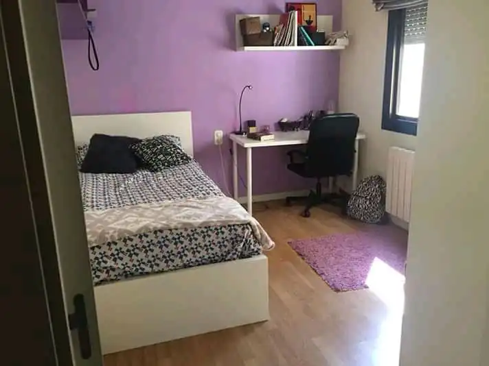 Schlafzimmer von Wohnung zur Miete in Vilanova i la Geltrú mit Heizung, Terrasse und Möbliert