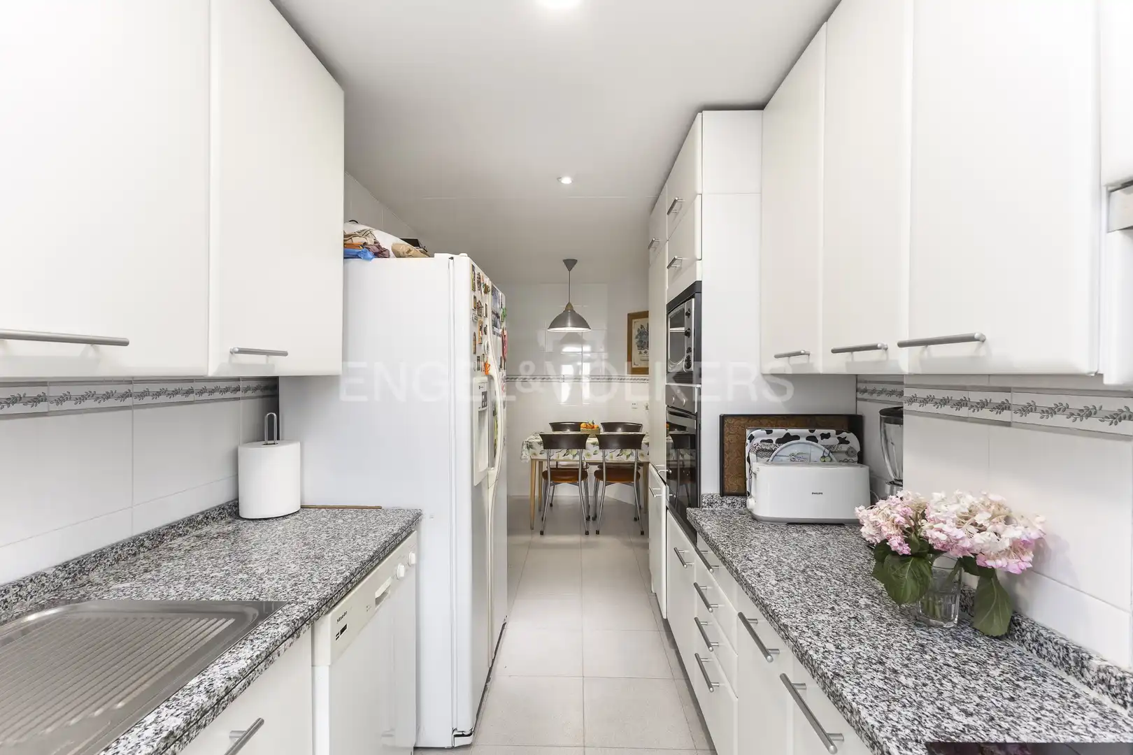 Küche von Maisonette zur Miete in La Moraleja mit Klimaanlage, Heizung und Privatgarten
