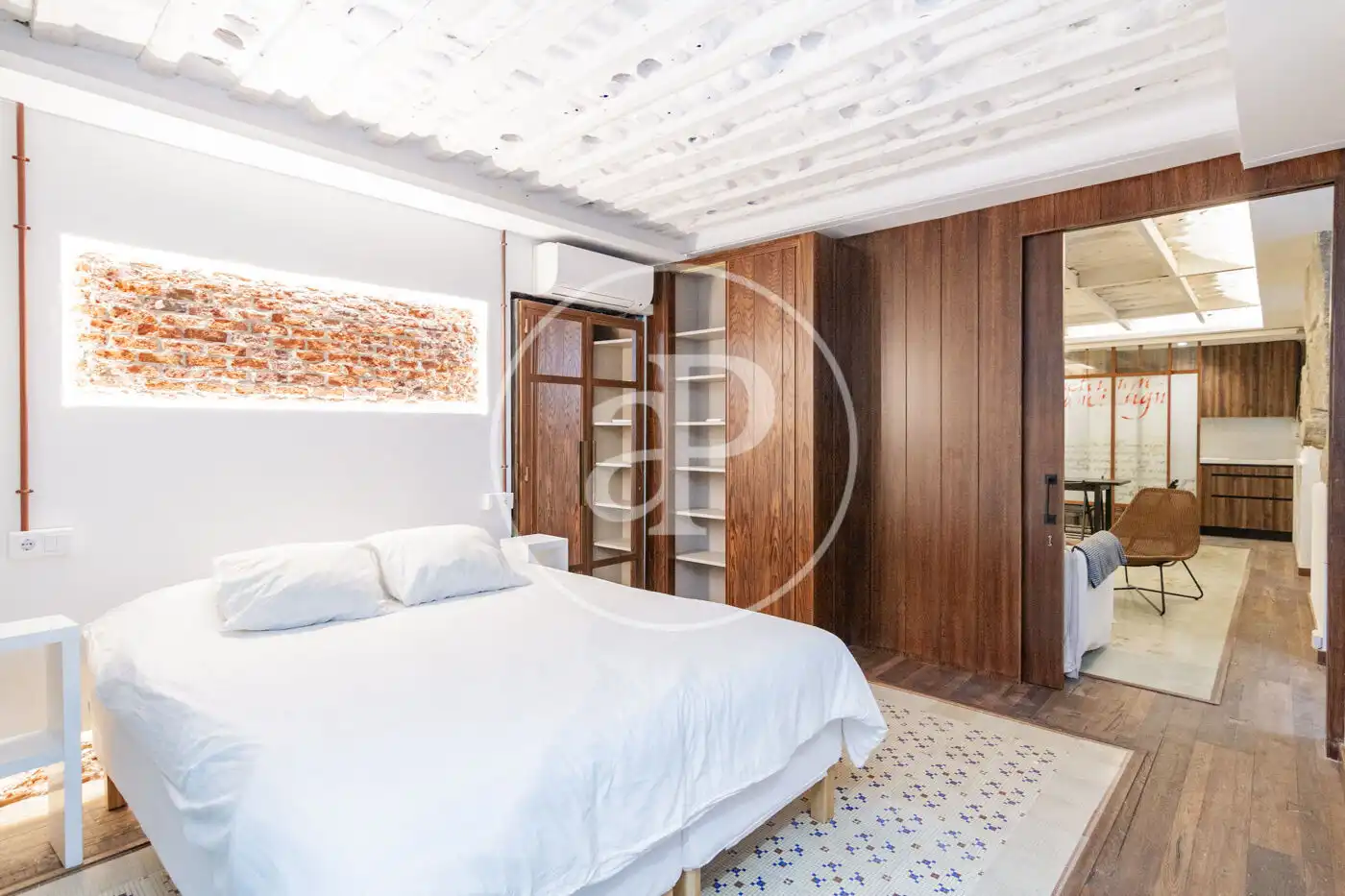 Bedroom of Flat for sale in Madrid  with Heating and Furnished