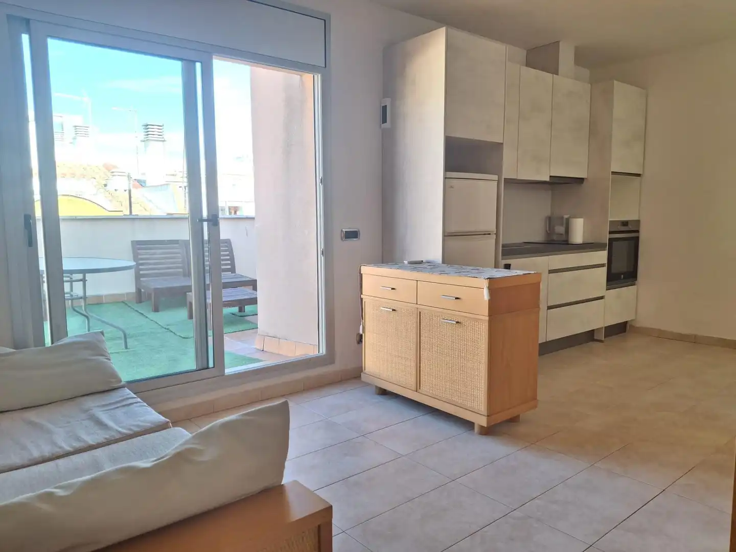 Cocina de Ático en venta en Mataró con Terraza, Amueblado y Alarma