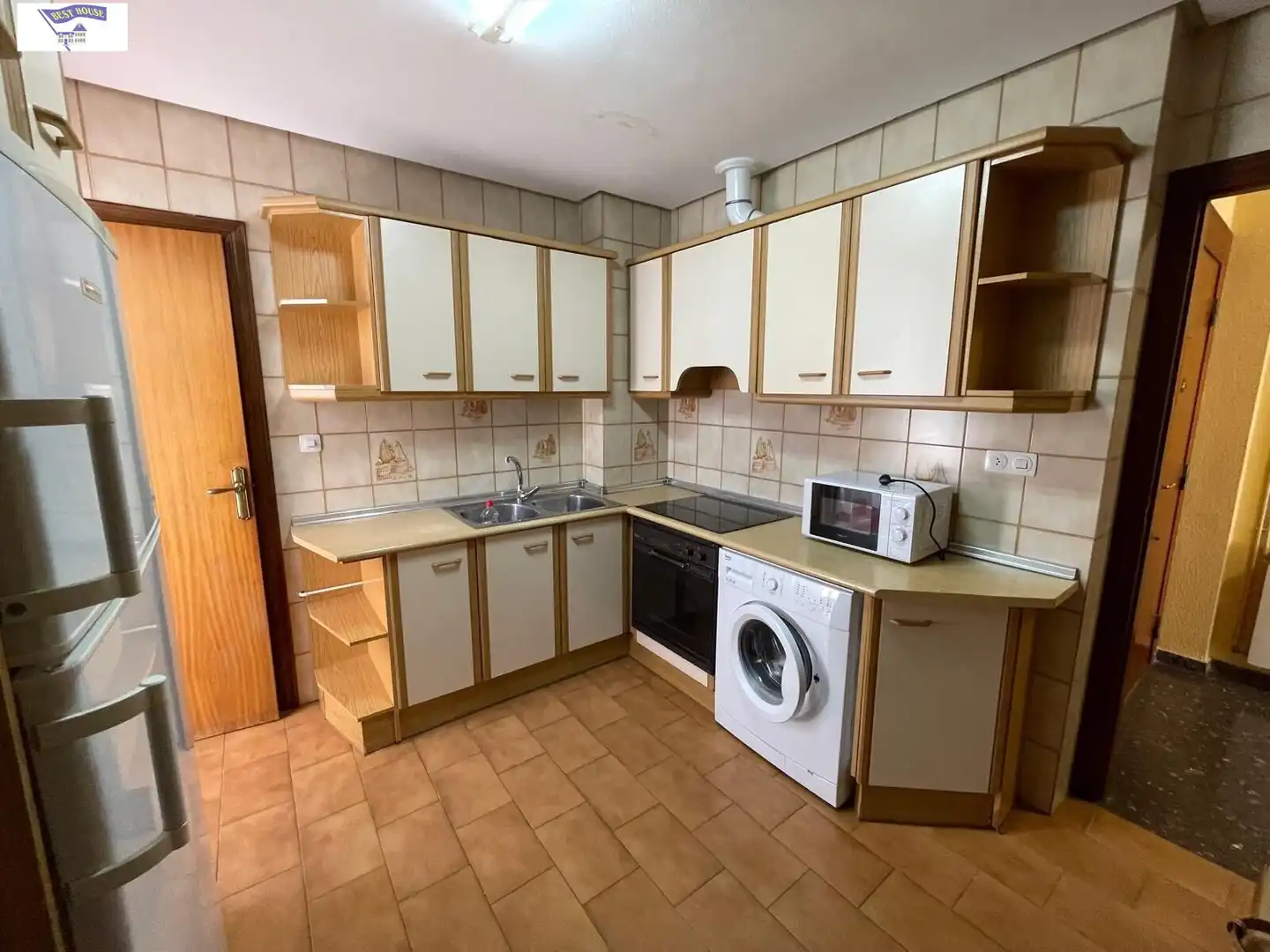Kitchen of Flat for rent in Albacete  with Heating, Furnished and Balcony