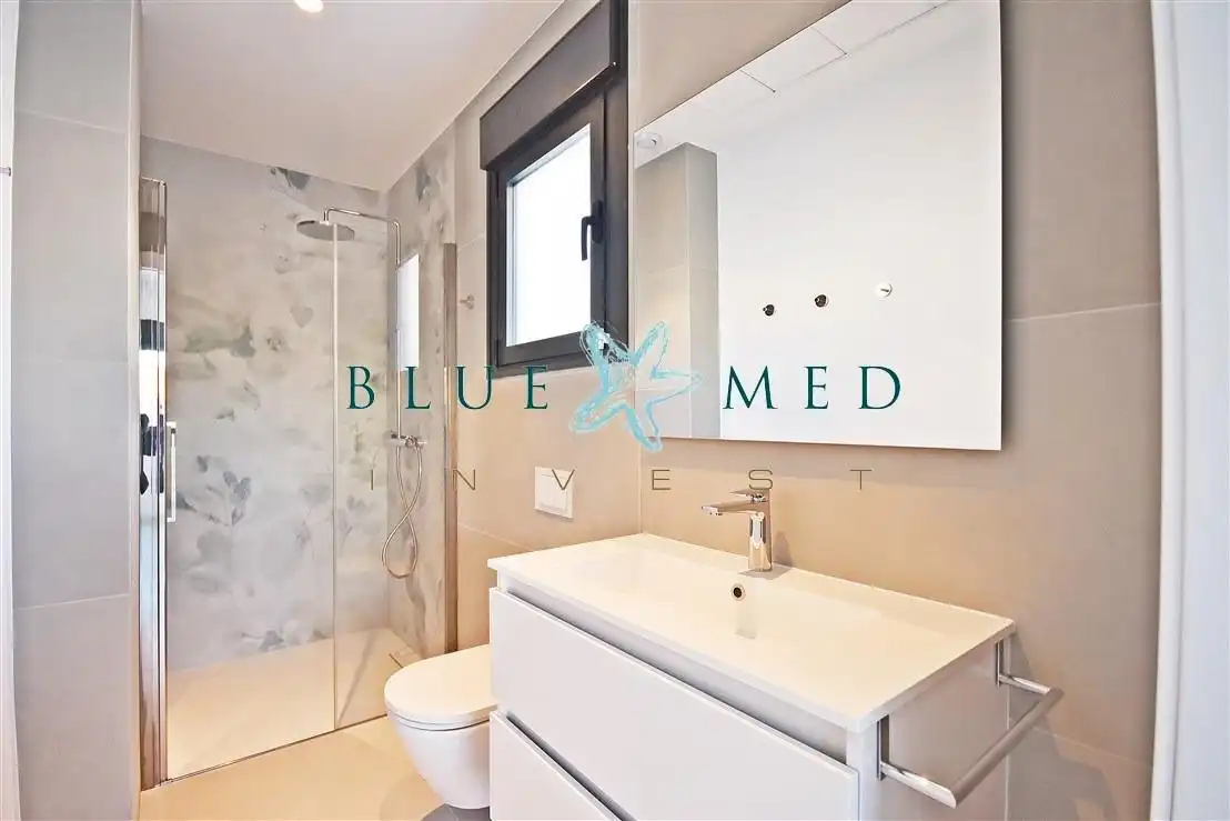 Baño de Casa o chalet en venta en Mazarrón con Aire acondicionado, Calefacción y Jardín privado
