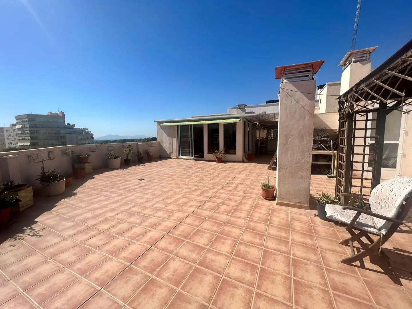 Terraza de Ático de alquiler en Elche / Elx con Aire acondicionado, Calefacción y Terraza