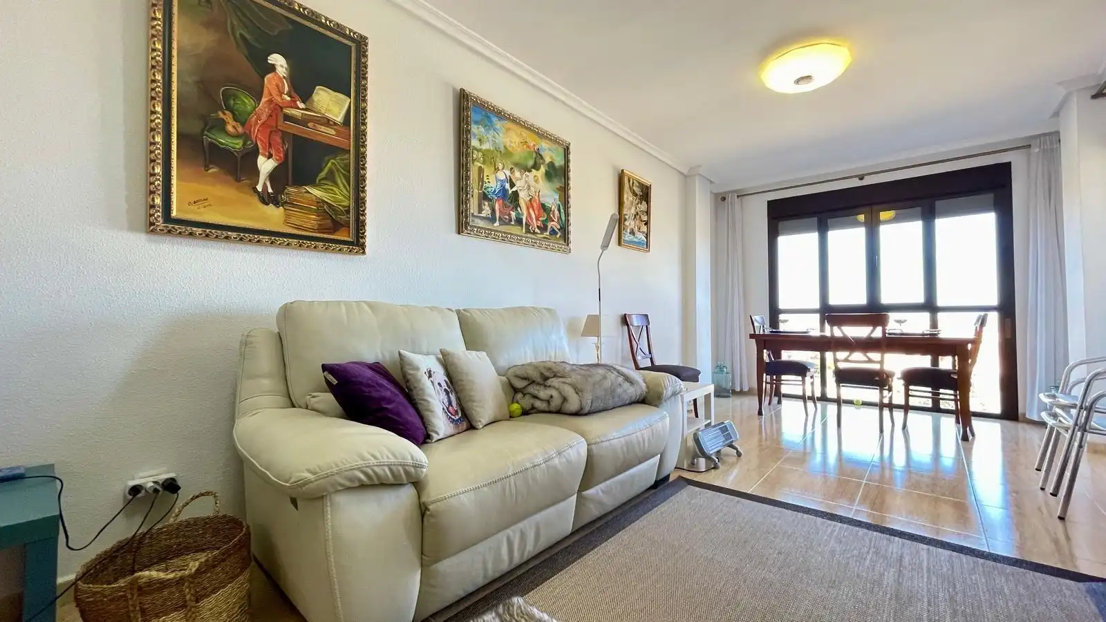 Wohnzimmer von Wohnung zum Verkauf in Sant Joan d'Alacant mit Klimaanlage und Balkon