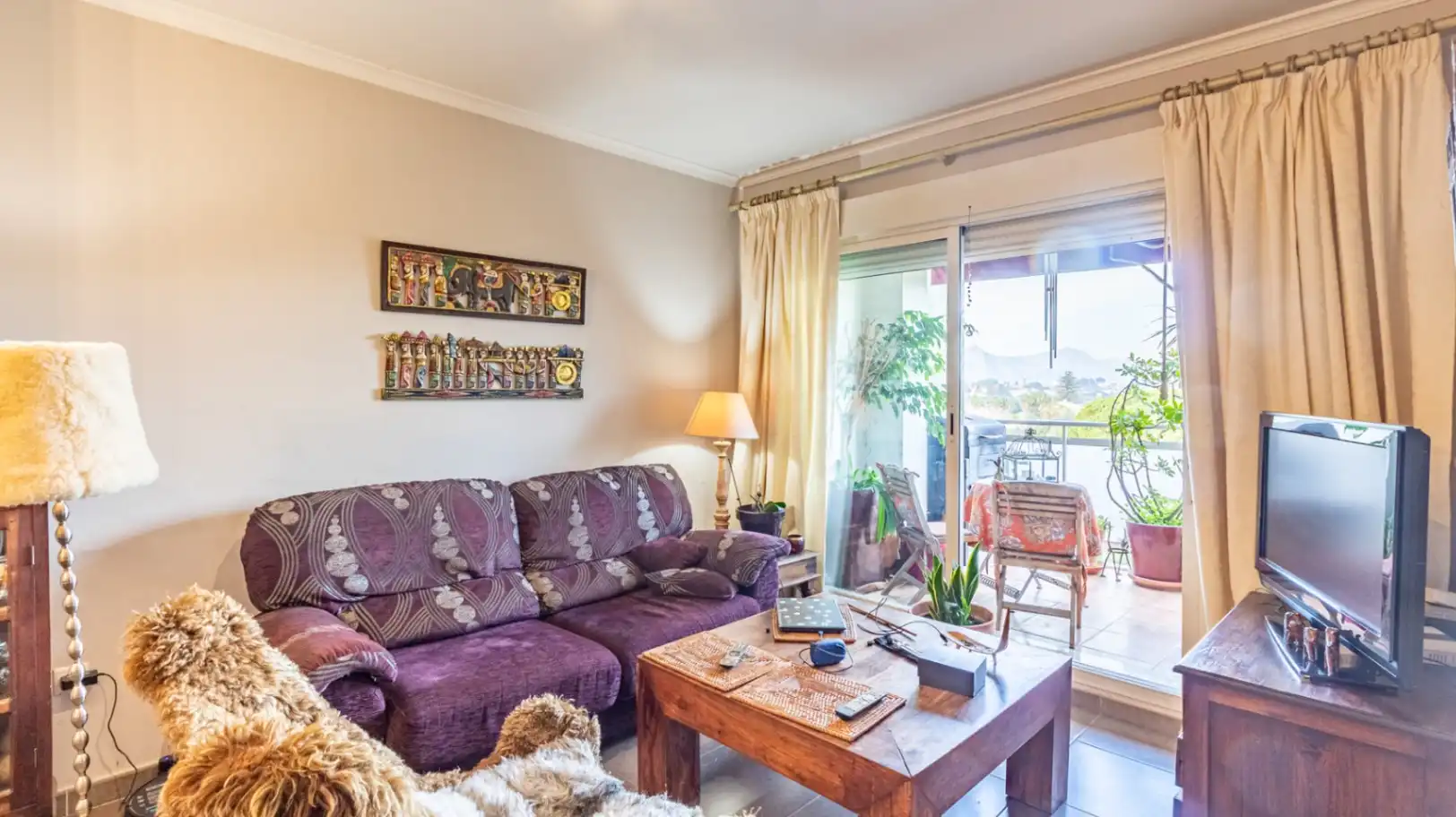 Sala de estar de Ático en venta en Pedreguer con Aire acondicionado, Calefacción y Terraza