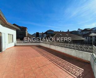 Terrace of Single-family semi-detached for sale in Pontevedra Capital   with Air Conditioner, Heating and Parquet flooring