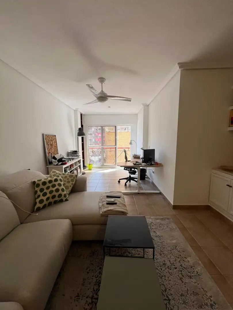 Sala d'estar de Pis de lloguer en Murcia amb Aire condicionat, Jardí privat i Traster