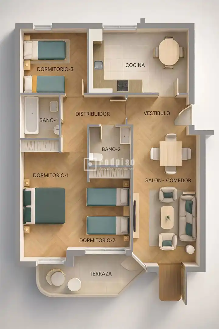 Bedroom of Flat for sale in Málaga  with Private garden, Terrace and Swimming Pool