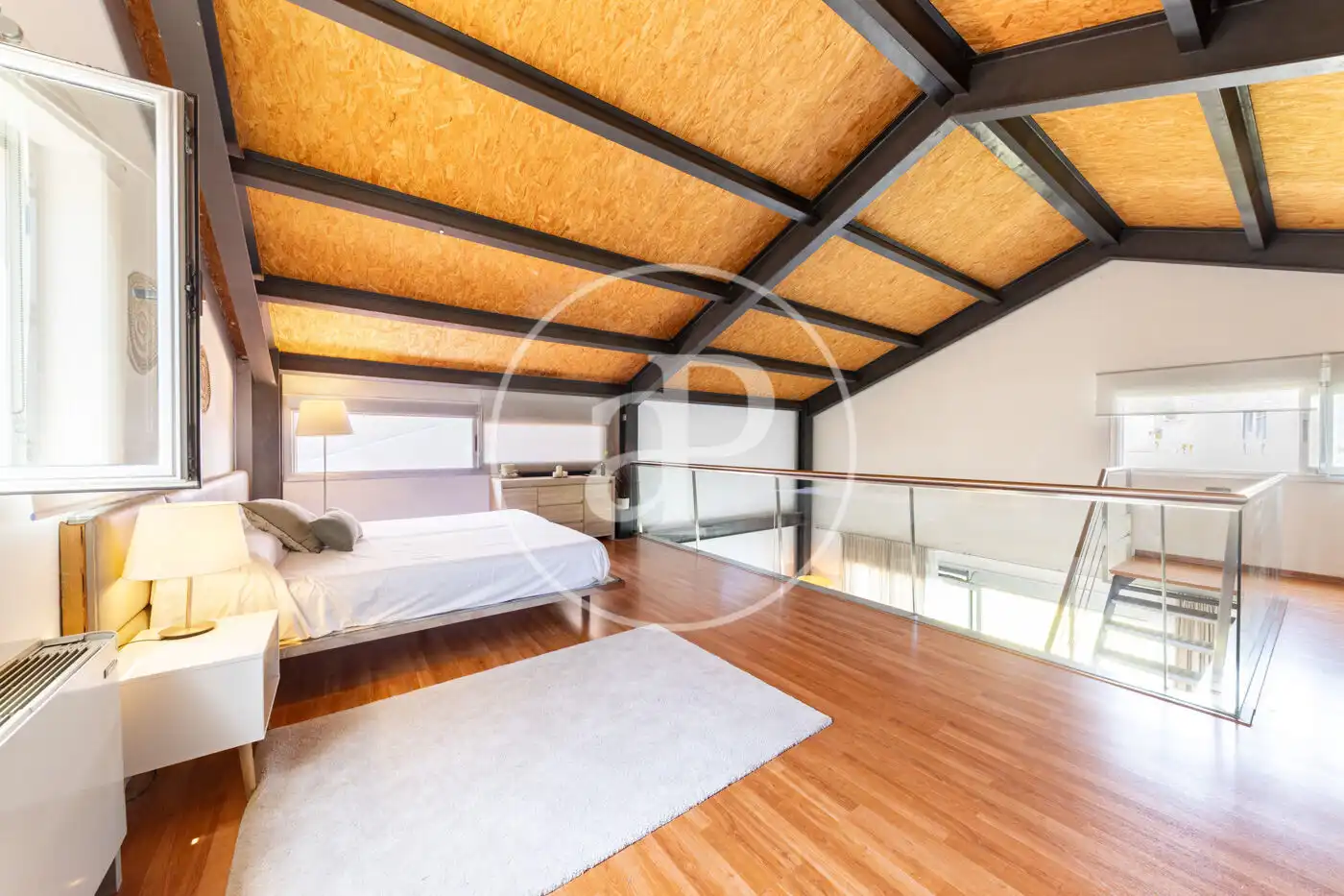 Schlafzimmer von Einfamilien-Reihenhaus zur Miete in  Palma de Mallorca mit Klimaanlage, Heizung und Privatgarten