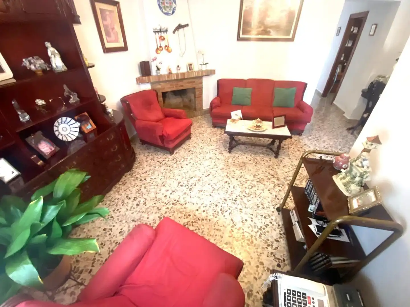 Sala de estar de Casa adosada en venta en Málaga con Aire acondicionado y Terraza