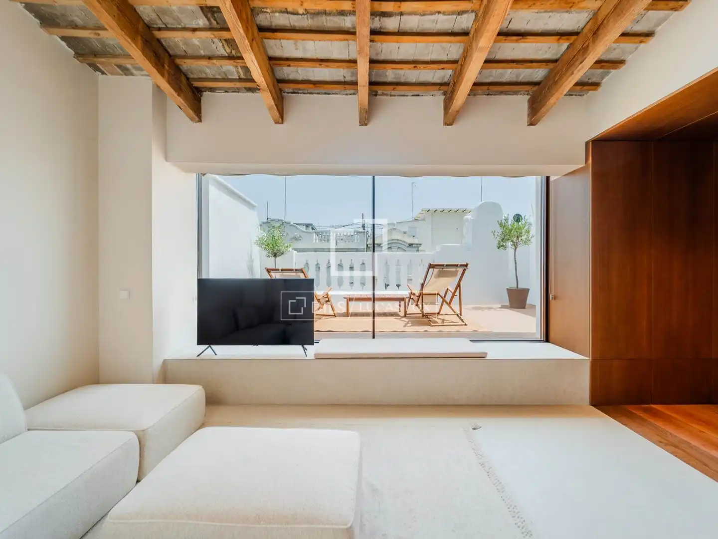 Terraza de Ático de alquiler en Valencia con Aire acondicionado, Calefacción y Terraza