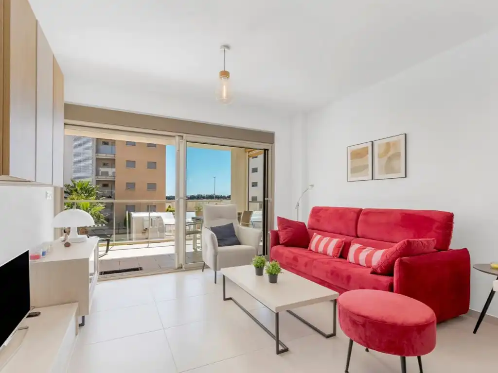 Sala de estar de Apartamento en venta en Orihuela con Aire acondicionado, Terraza y Piscina