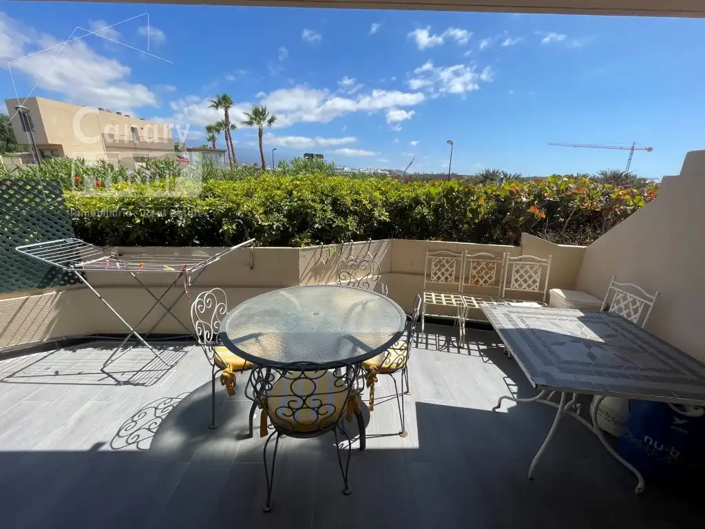 Terraza de Apartamento en venta en Granadilla de Abona con Calefacción, Jardín privado y Amueblado