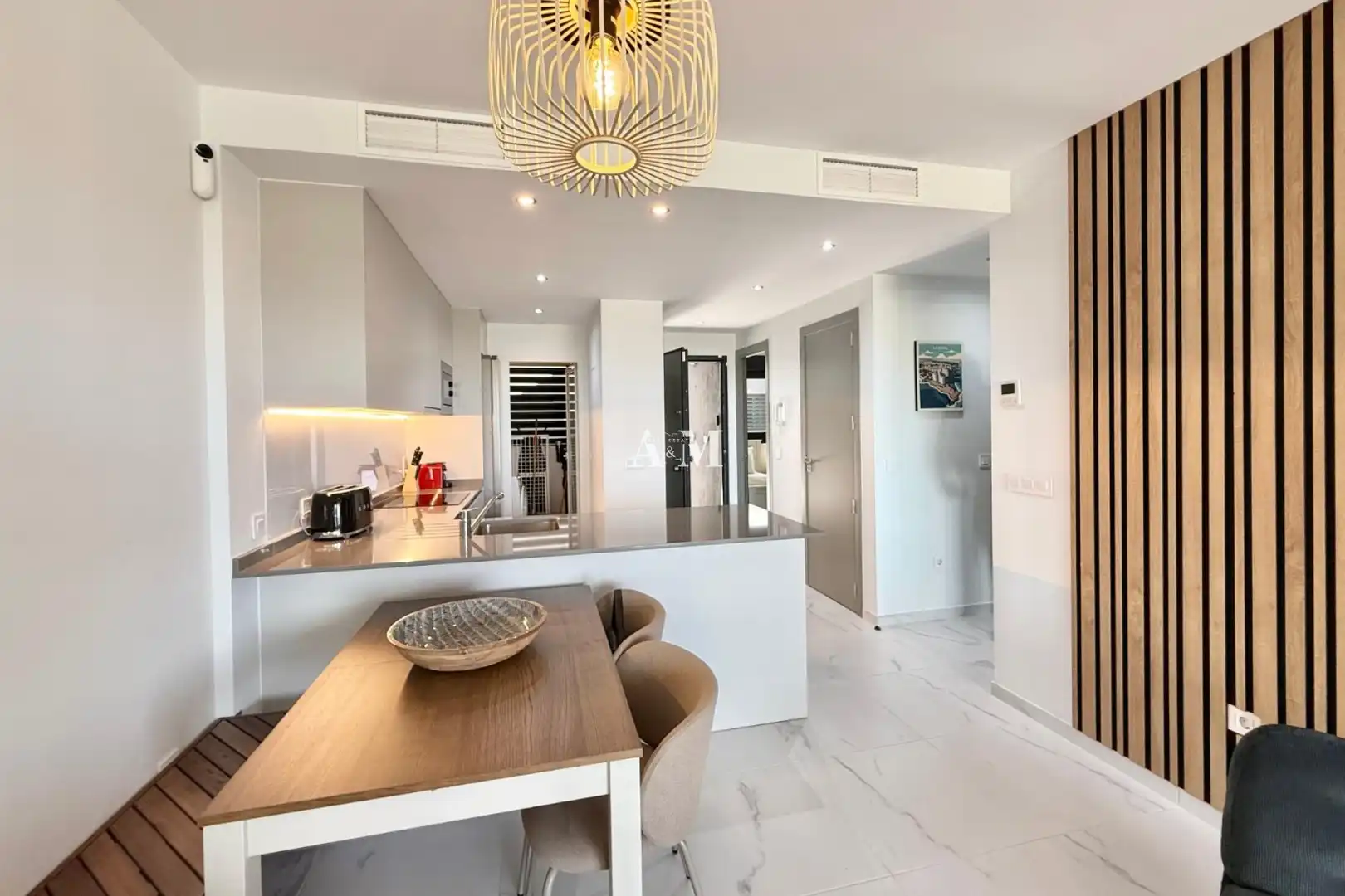 Cocina de Piso de alquiler en Torrevieja con Aire acondicionado, Calefacción y Terraza