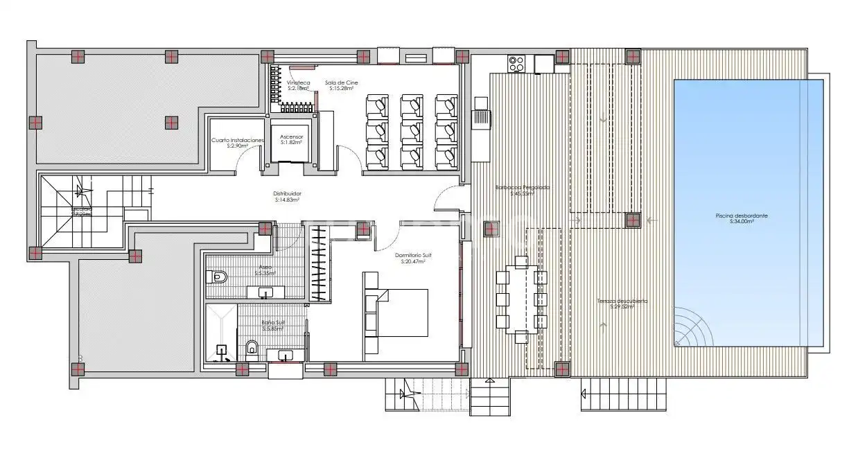 Villa mit Terrasse zum Verkauf in Gran Sol, imagen 44