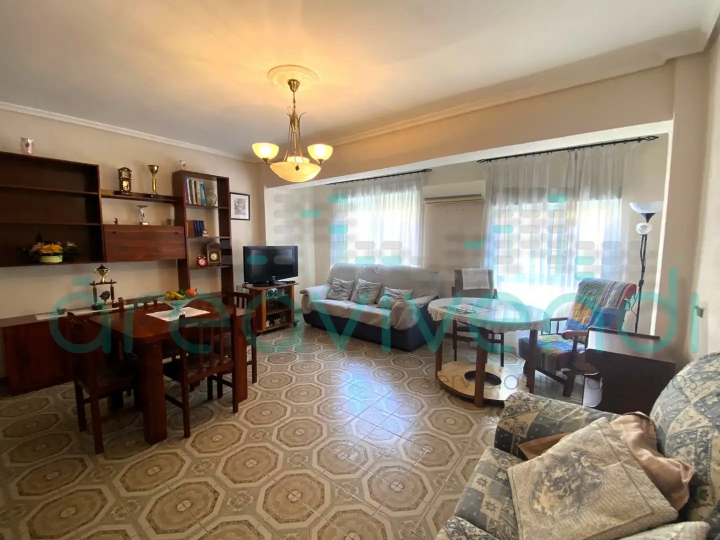 Sala de estar de Piso en venta en Castellón de la Plana / Castelló de la Plana con Aire acondicionado y Amueblado