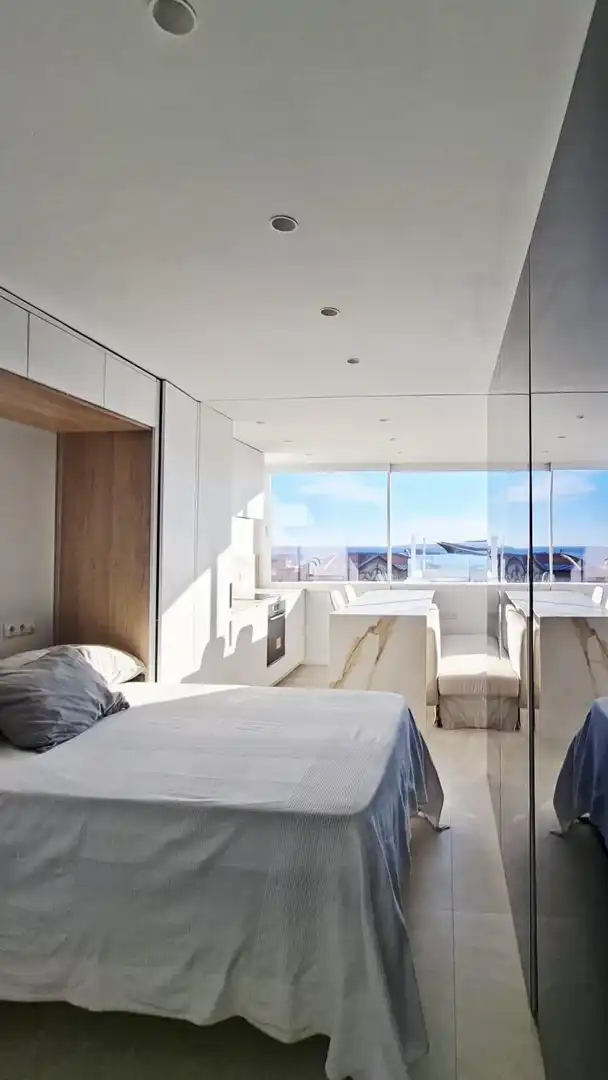 Schlafzimmer von Loft zum Verkauf in  Palma de Mallorca mit Klimaanlage
