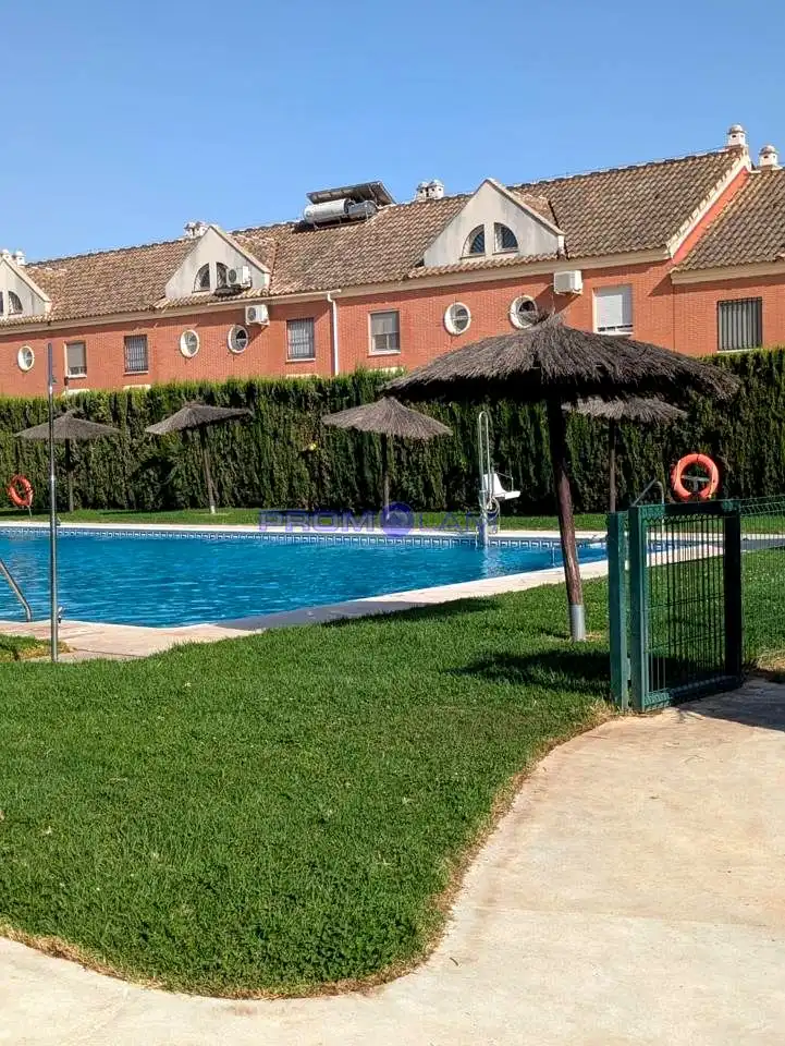 Piscina de Casa o xalet en venda en Coria del Río amb Aire condicionat, Terrassa i Piscina
