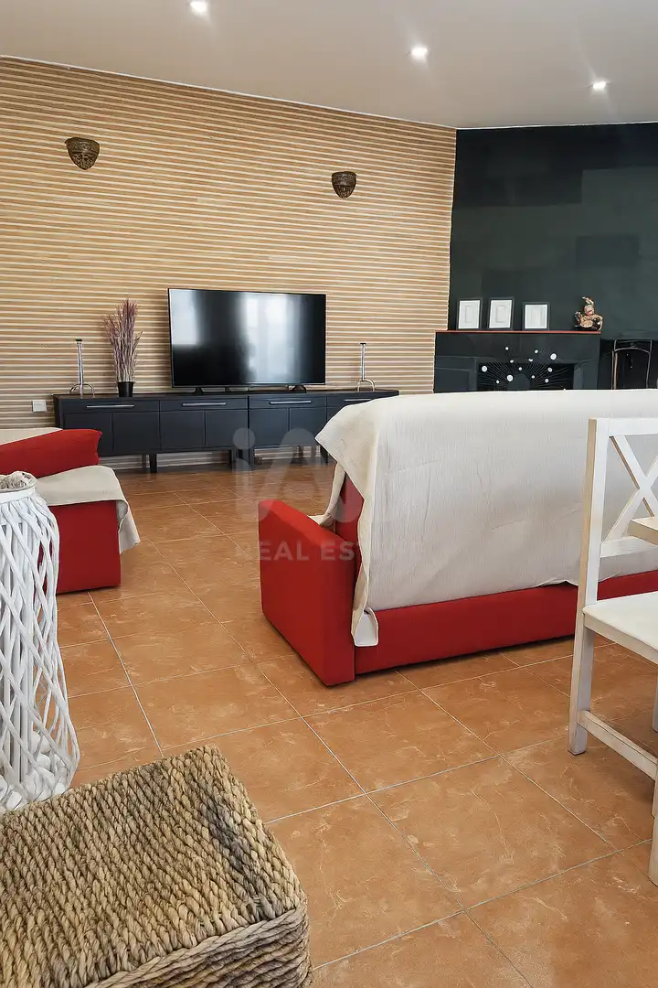 Sala d'estar de Casa o xalet en venda en Murcia amb Aire condicionat, Terrassa i Piscina