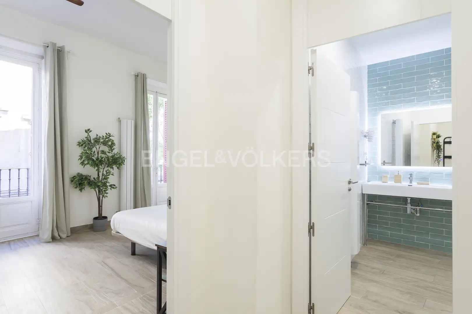 Habitación de Apartamento de alquiler en Madrid con Aire acondicionado, Calefacción y Amueblado