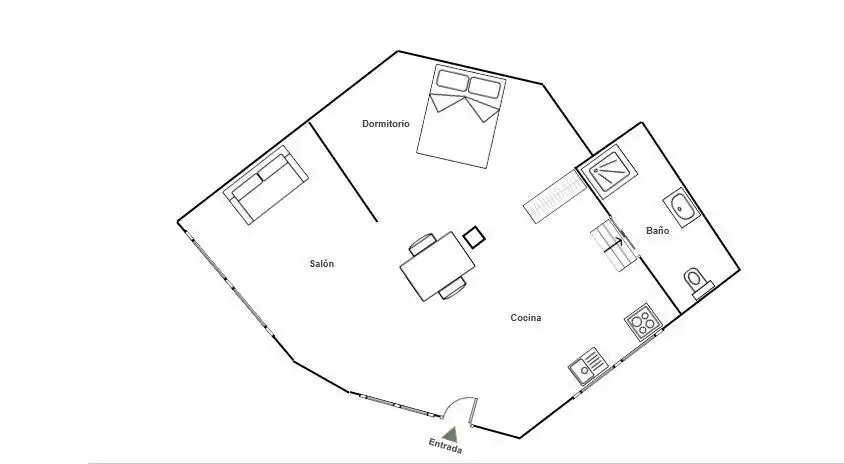 Estudio de alquiler en Madrid con Aire acondicionado, Calefacción y Amueblado