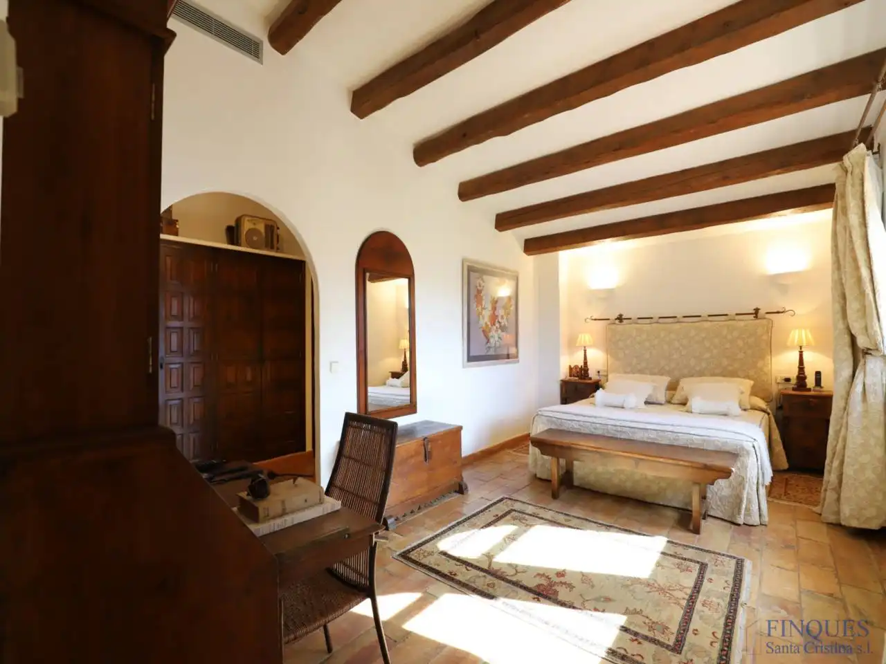 Dormitori de Finca rústica en venda en Santa Cristina d'Aro amb Aire condicionat, Calefacció i Jardí privat