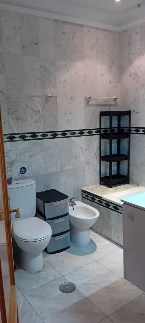 Bany de Apartament per a compartir en Madrid amb Calefacció, Moblat i Forn