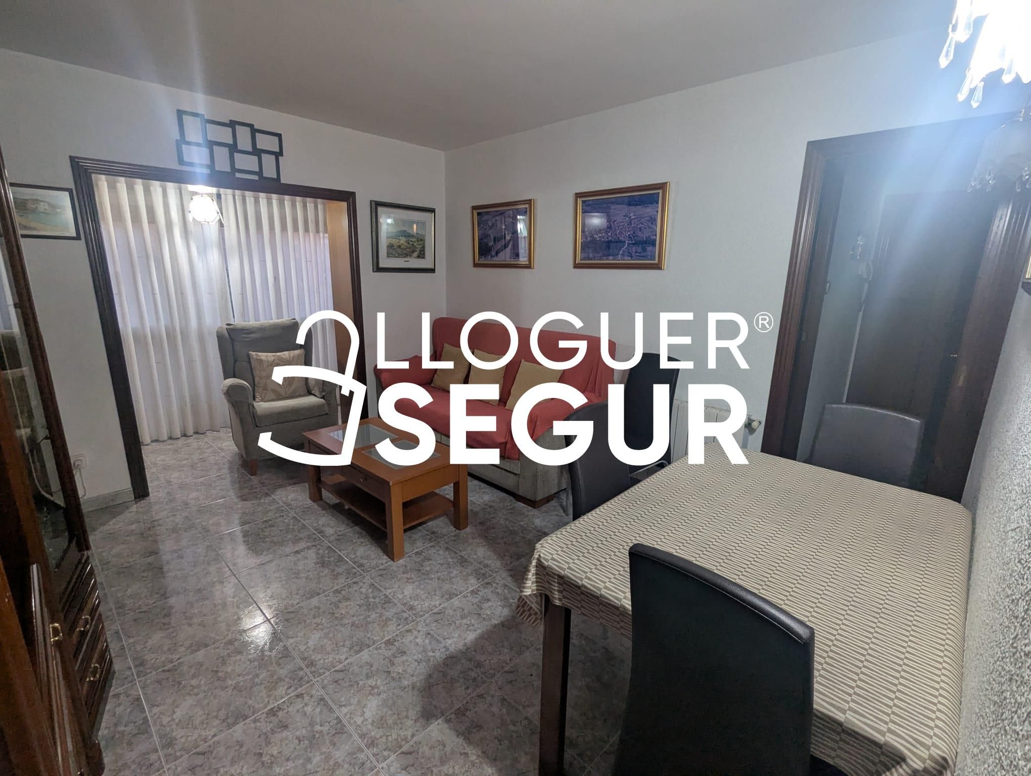 Sala d'estar de Pis de lloguer en  Barcelona Capital amb Calefacció i Moblat
