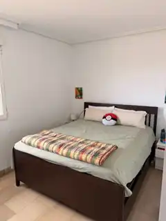 Schlafzimmer von Wohnung zur Miete in Madrid mit Klimaanlage, Heizung und Möbliert