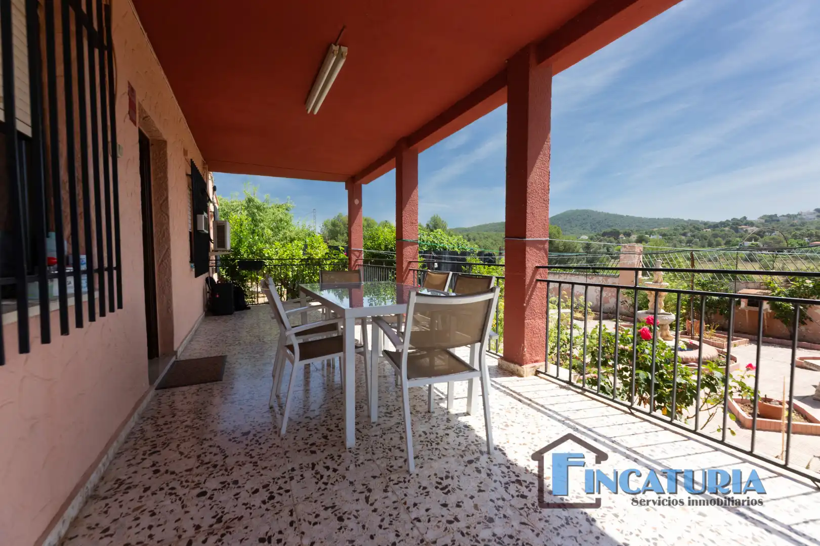 Terrassa de Casa o xalet en venda en Vilamarxant amb Aire condicionat, Jardí privat i Terrassa
