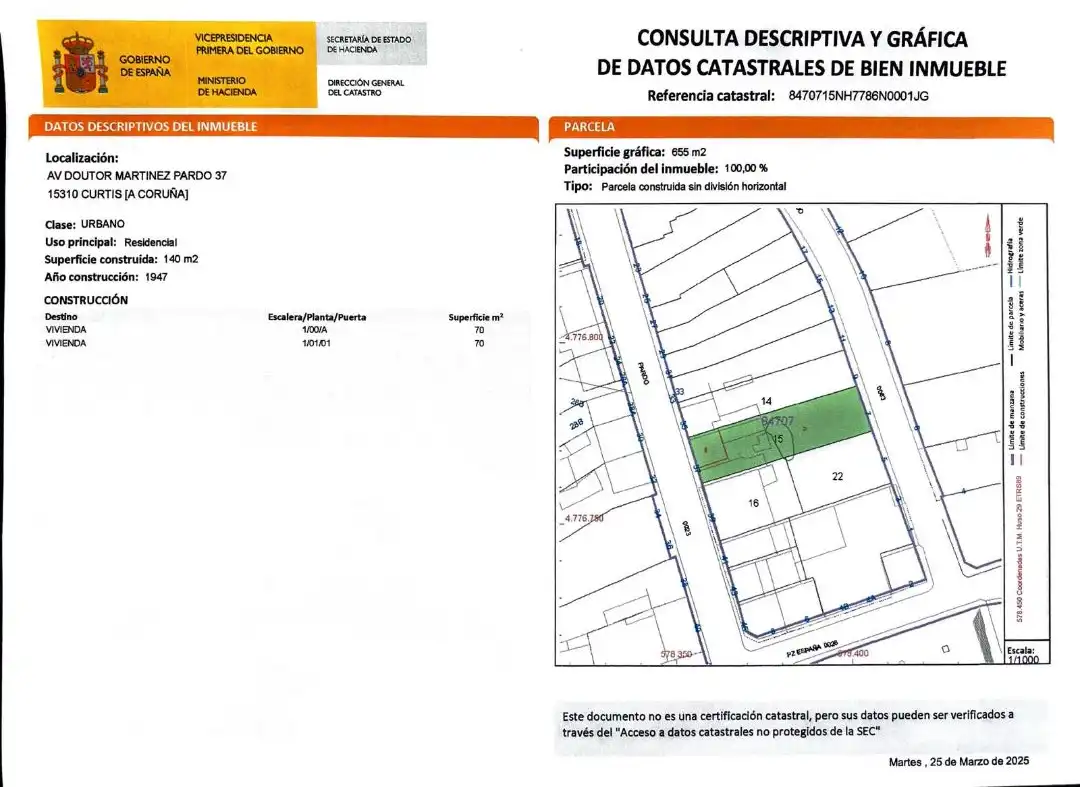 Maison avec jardin à vendre à Avenida Doctor Martínez Pardo 37, imagen 2