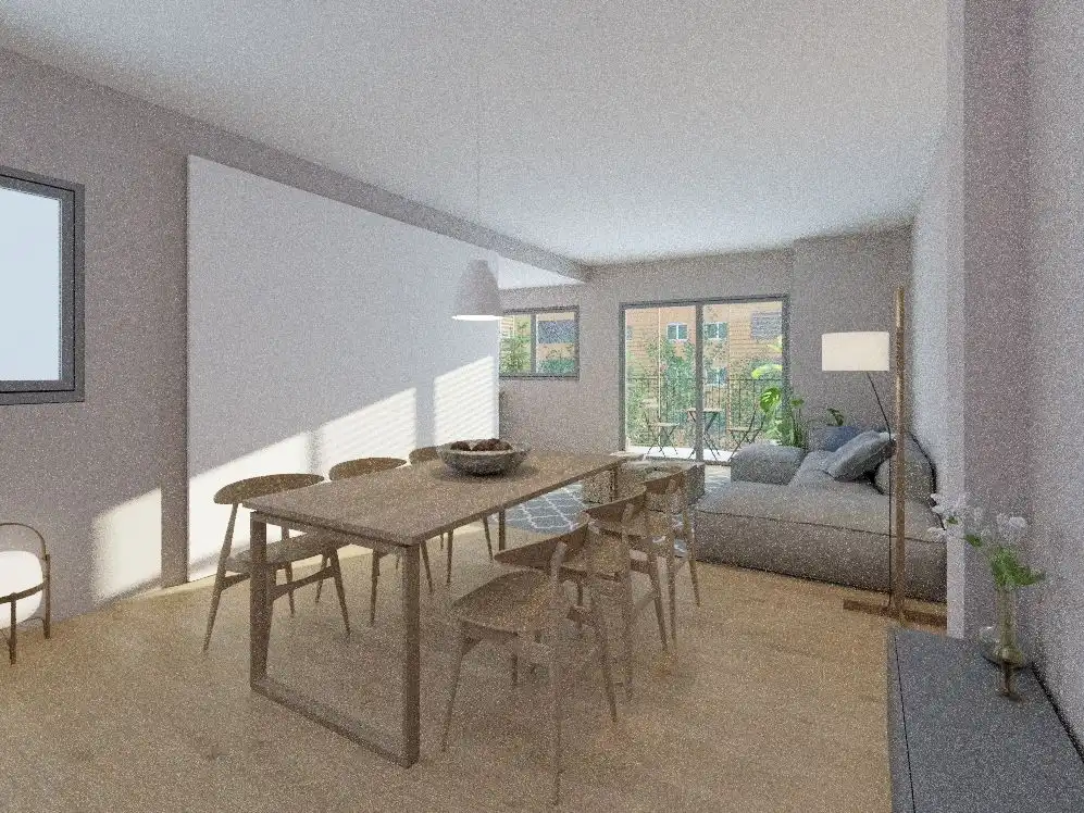 Sala de estar de Piso en venta en El Prat de Llobregat con Aire acondicionado, Calefacción y Parquet