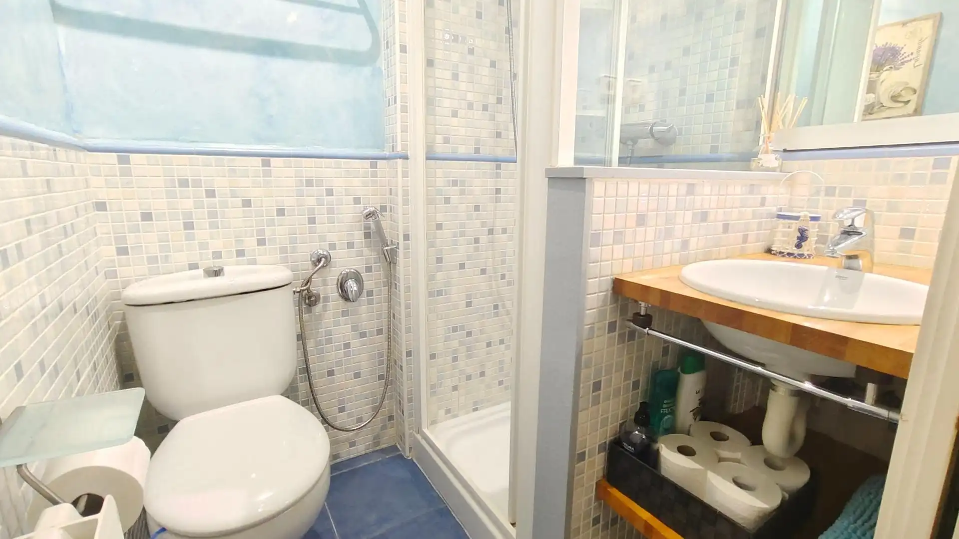 Badezimmer von Maisonette zur Miete in Castell d'Aro, Platja d'Aro i s'Agaró mit Klimaanlage, Heizung und Terrasse