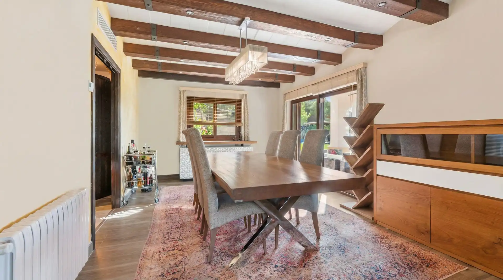Esszimmer von Country house zum Verkauf in Calvià mit Klimaanlage, Heizung und Terrasse