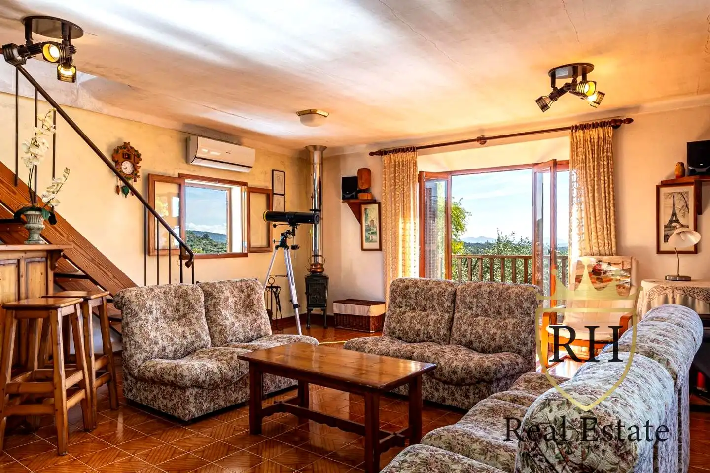 Sala de estar de Casa o chalet en venta en Selva con Aire acondicionado, Jardín privado y Terraza