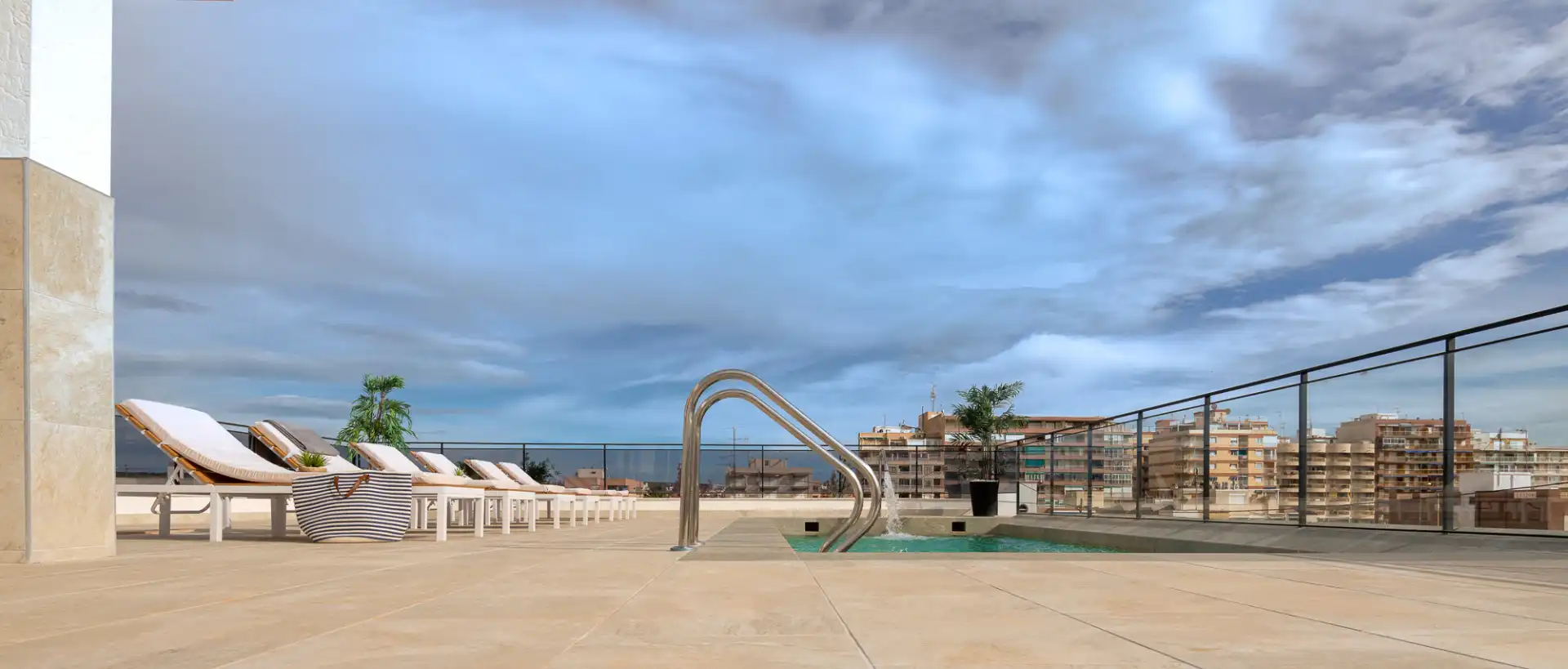 Swimming pool of Buildings for sale in Santa Pola  with Alarm and Community pool