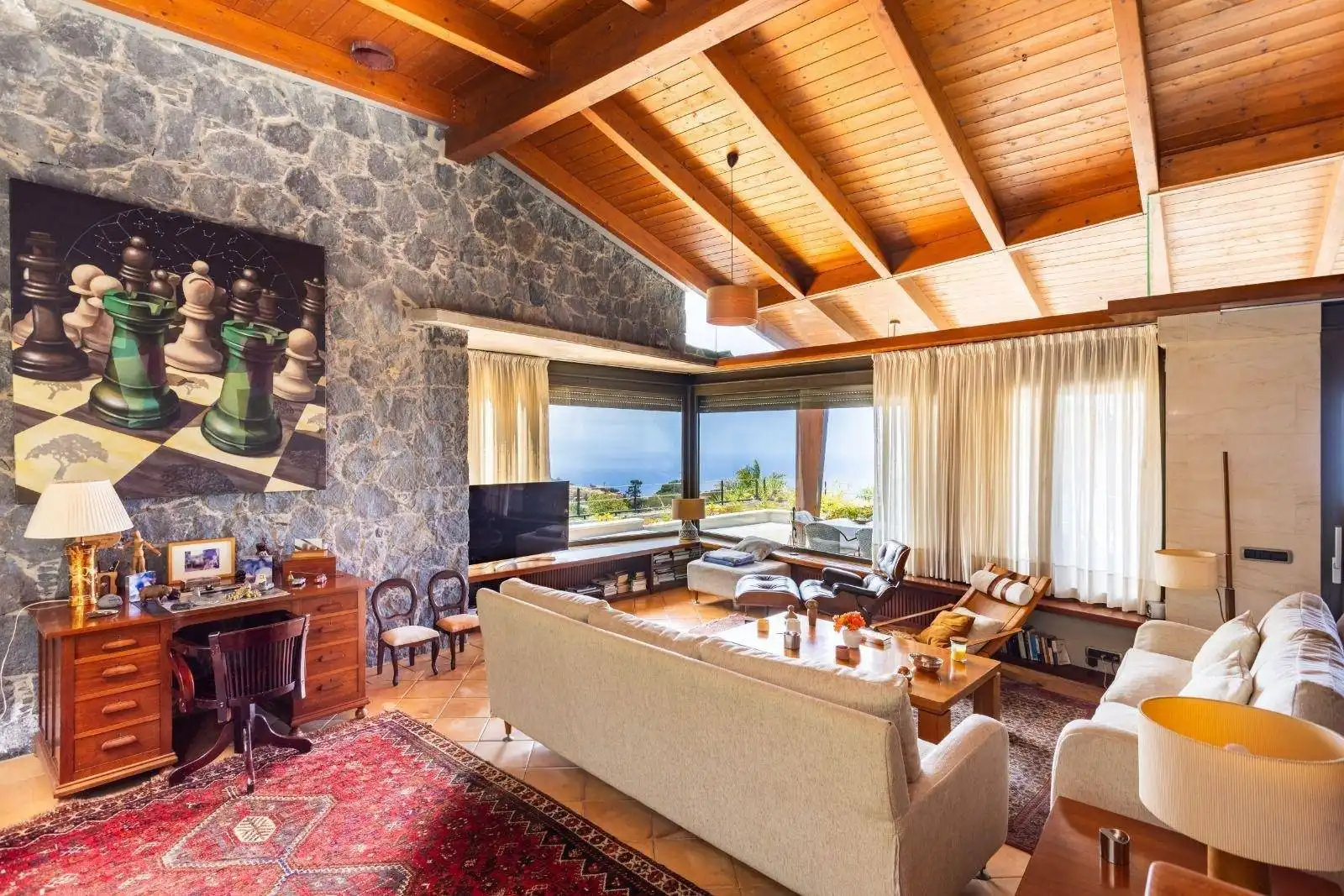 Sala de estar de Casa o chalet en venta en Tacoronte con Calefacción, Jardín privado y Terraza